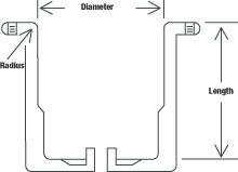 Dimensiones del capó Figure 2